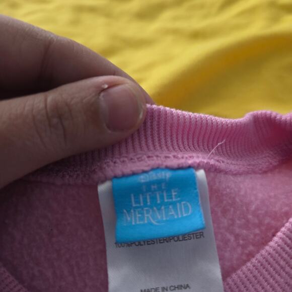 Disney The Little Mermaid Sweatshirt 6X – Mermaidcore, Princess, Ruffle Sleeve - Picture 4 of 6